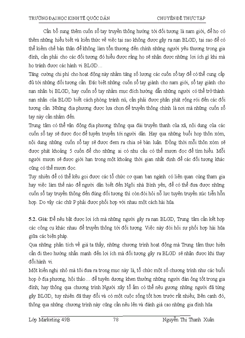 image for page Những giải pháp Marketing của Trung tâm Phụ nữ và Phát triển nhằm phòng chống nạn Bạo lực gia đình tại Việt Nam hiện nay