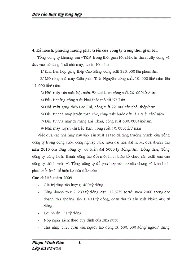 image for page Báo cáo thực tập tại Tổng Công ty Khoáng sản – TKV sdnklasd