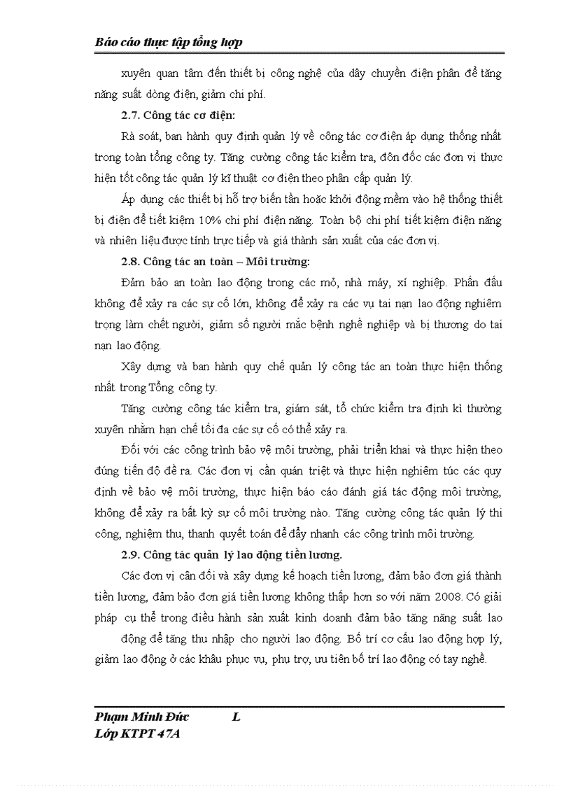 image for page Báo cáo thực tập tại Tổng Công ty Khoáng sản – TKV sdnklasd