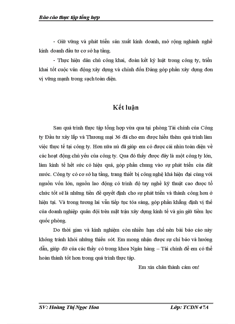 image for page Hoạt động sản xuất kinh doanh và kết quả đạt được Công ty trách nhiệm hữu hạn Nhà nước một thành viên Đầu tư xây lắp và thương mại 36.