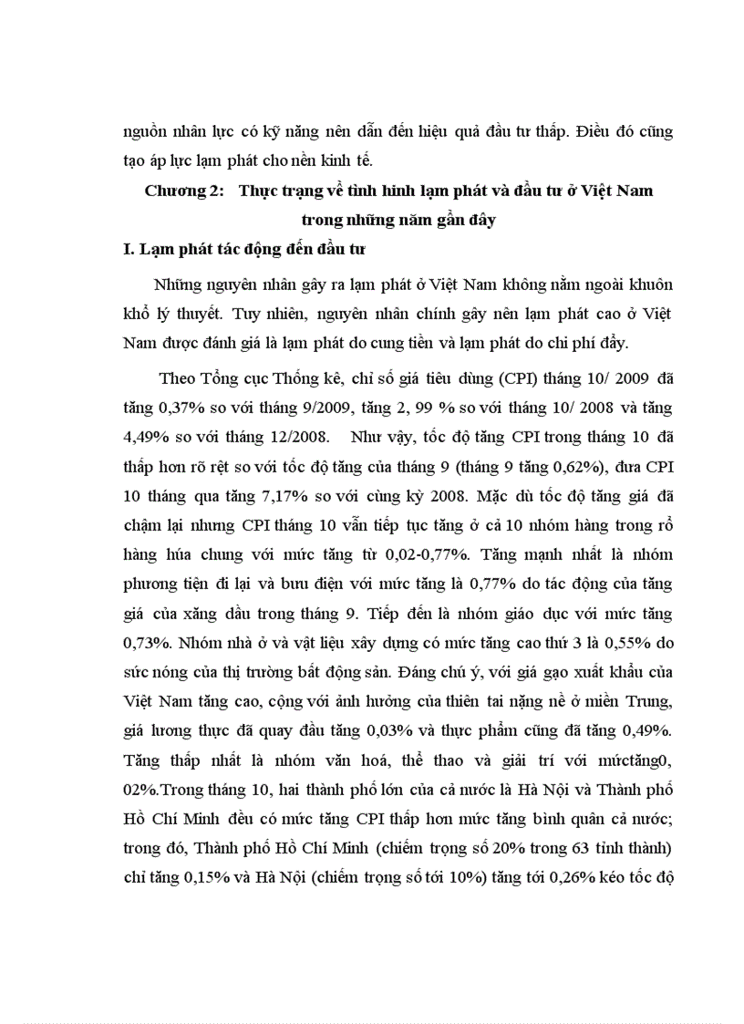 image for page Mối quan hệ giữa lạm phát và đầu tư. Thực trạng và giải pháp tại Việt Nam trong những năm gần đây