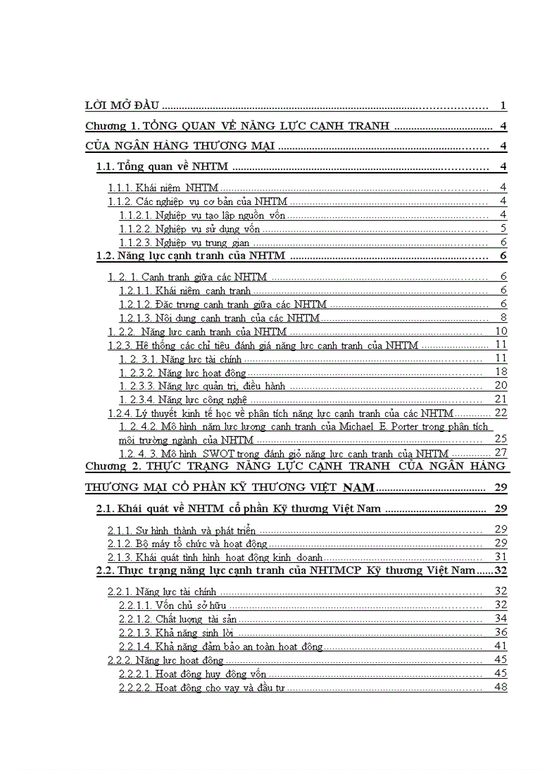 image for page Nâng cao năng lực cạnh tranh của NHTM cổ phần kỹ thương Việt Nam