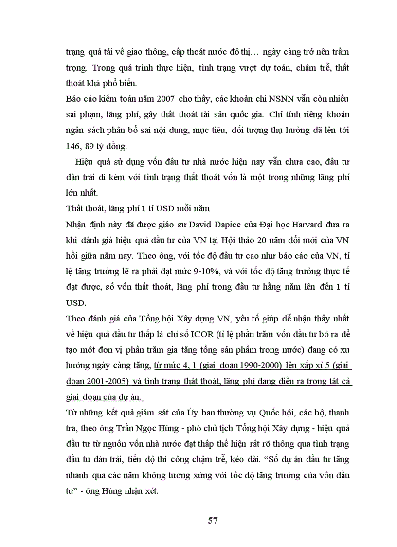 image for page Thất thoát và lãng phí trong đầu tư