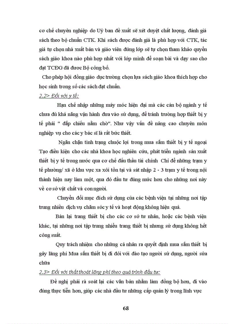 image for page Thất thoát và lãng phí trong đầu tư