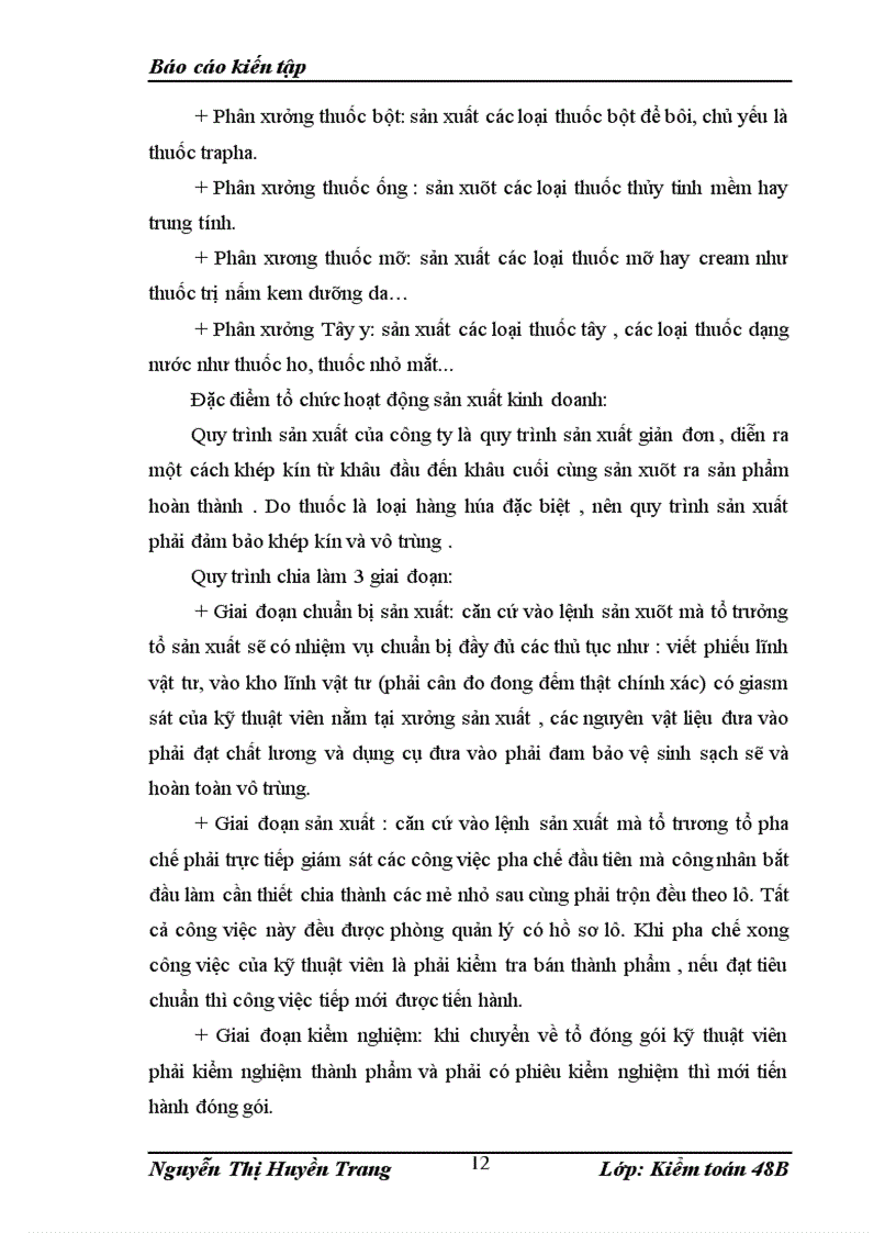 image for page Báo cáo thực tập tại công ty cổ phần dược traphaco