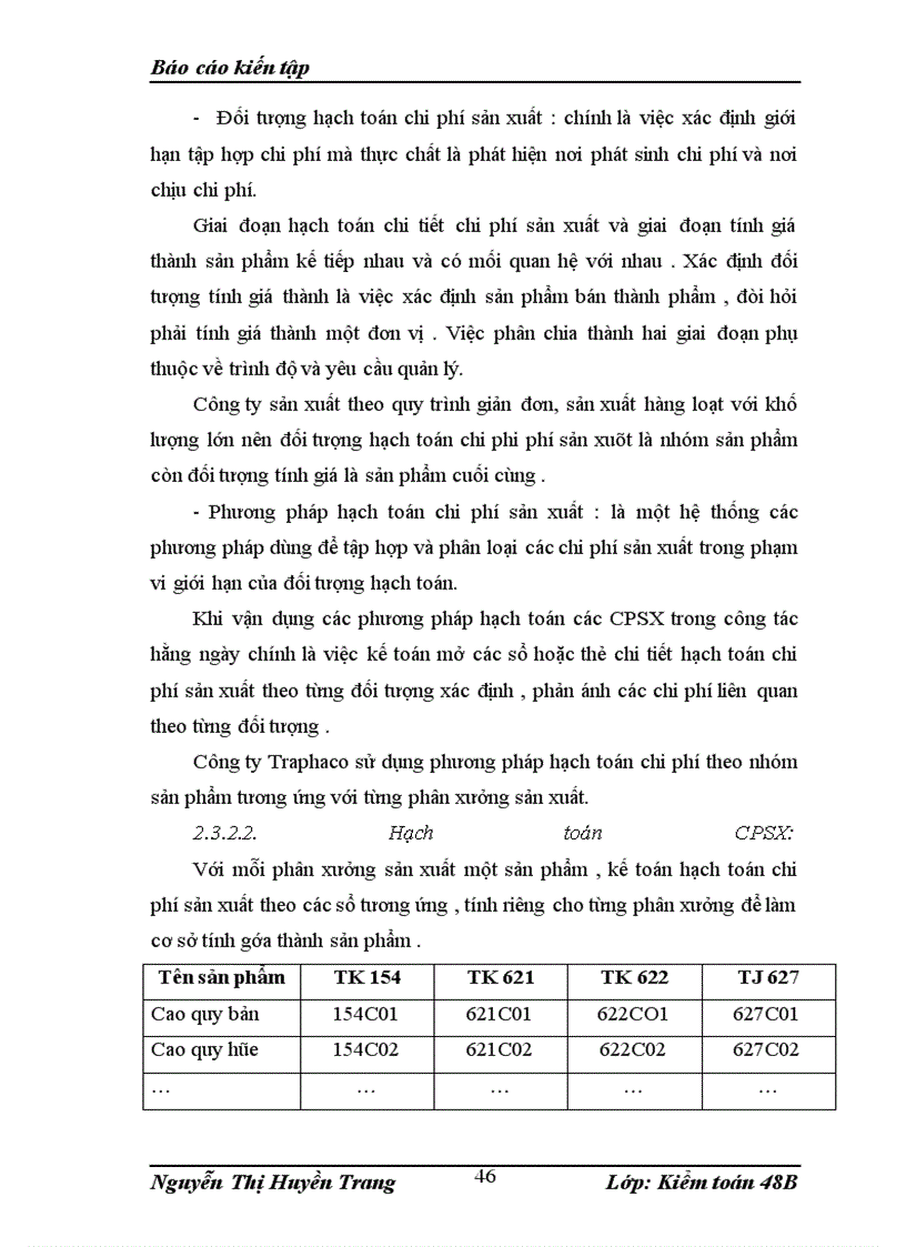 image for page Báo cáo thực tập tại công ty cổ phần dược traphaco