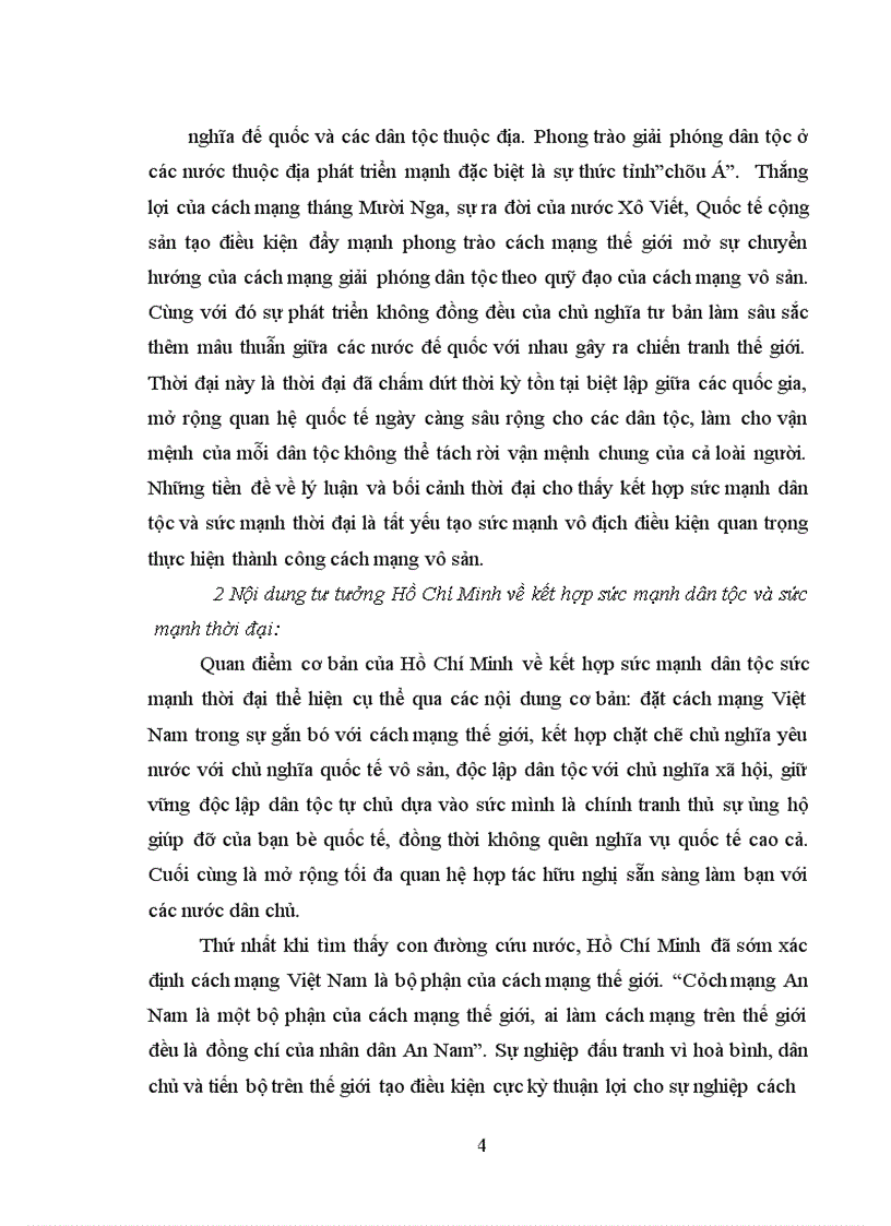 image for page Tìm hiểu rõ mối quan hệ giữa sức mạnh dân tộc và sức mạnh thời đại theo tư tưởng Hồ Chí Minh.