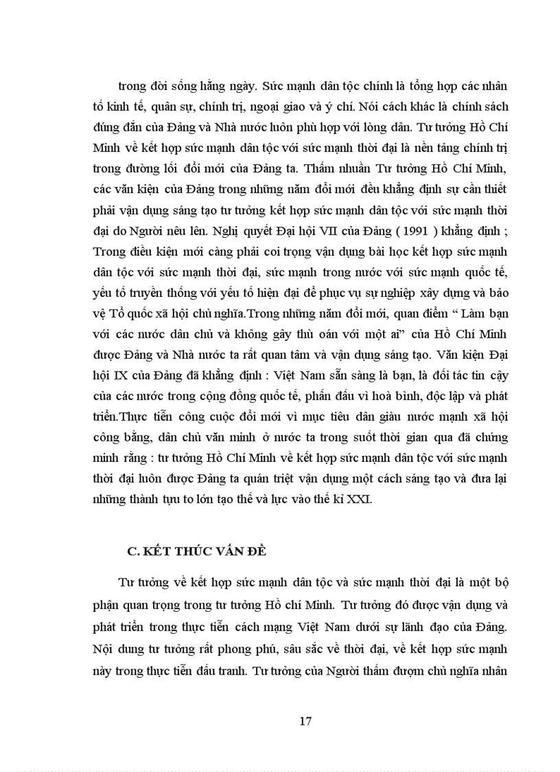 image for page Tìm hiểu rõ mối quan hệ giữa sức mạnh dân tộc và sức mạnh thời đại theo tư tưởng Hồ Chí Minh.