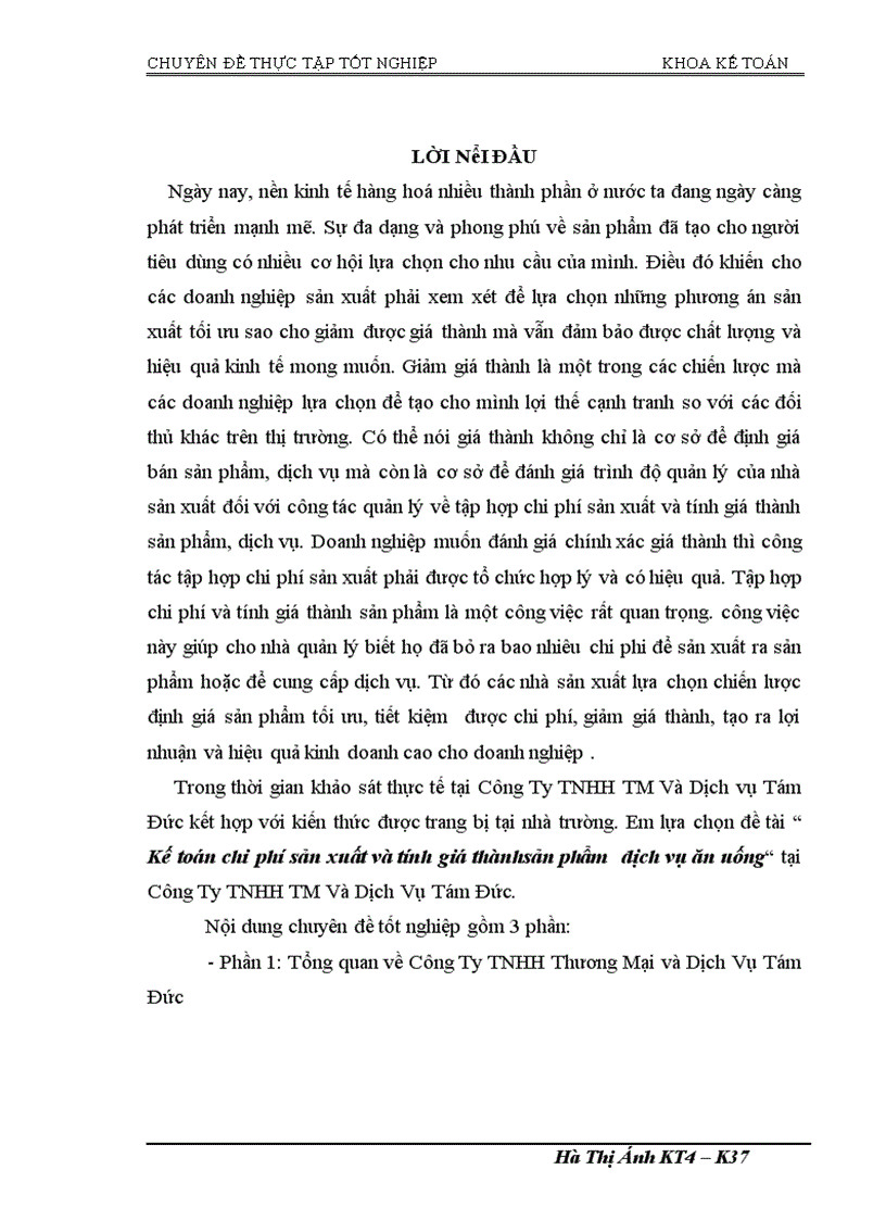 image for page Kế toán chi phí sản xuất và tính giá thànhsản phẩm dịch vụ ăn uống
