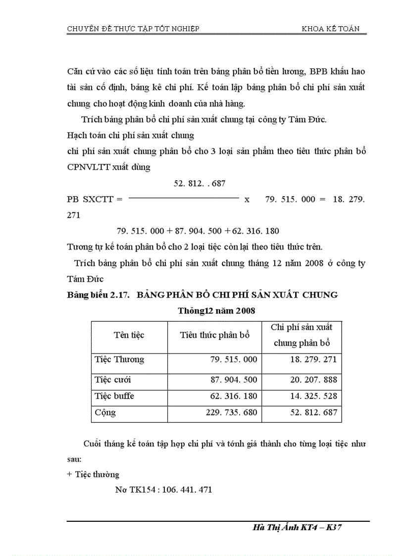 image for page Kế toán chi phí sản xuất và tính giá thànhsản phẩm dịch vụ ăn uống