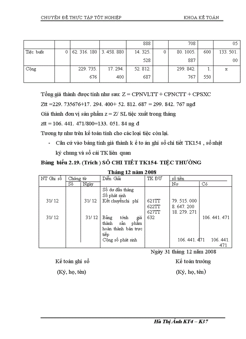 image for page Kế toán chi phí sản xuất và tính giá thànhsản phẩm dịch vụ ăn uống