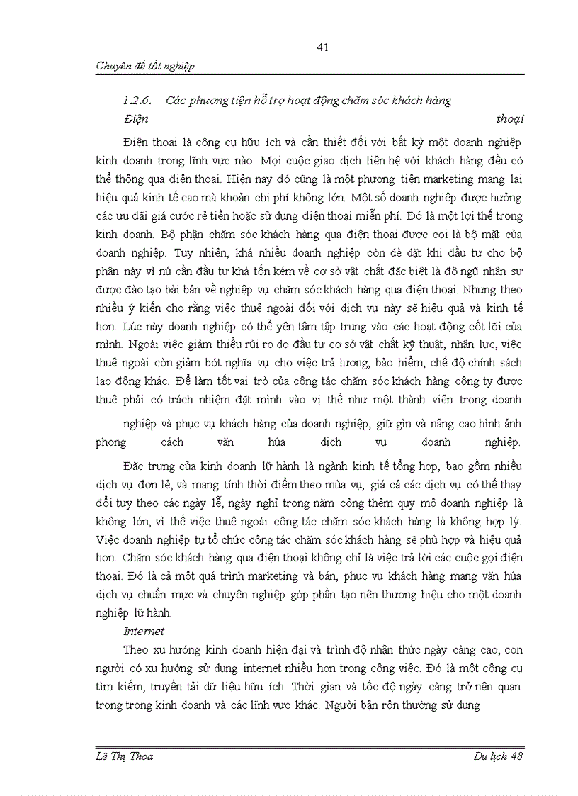 image for page Hoàn thiện hoạt động chăm sóc khách hàng tại Công ty Thương Mại và Dịch vụ Lữ hành Tân Việt