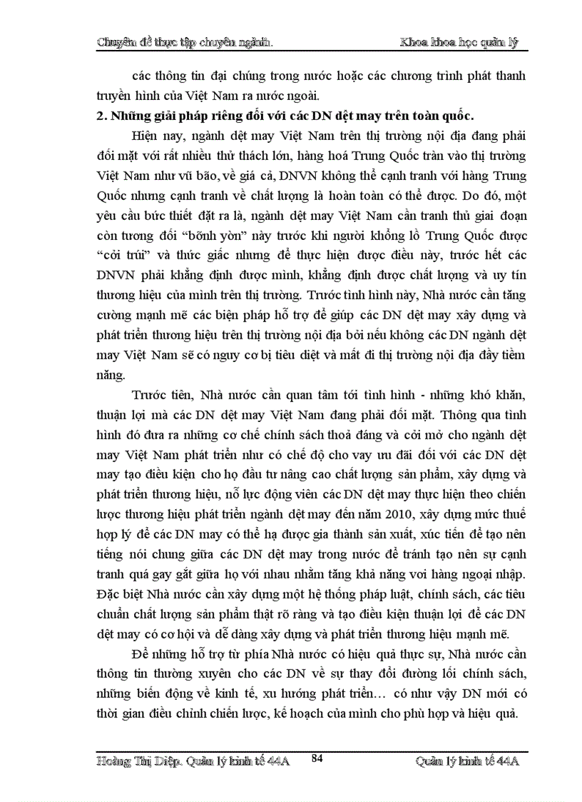 image for page Một số giải pháp nhằm xây dựng và phát triển thương hiệu của Công ty Cổ phần may Thăng Long trên thị trường nội địa