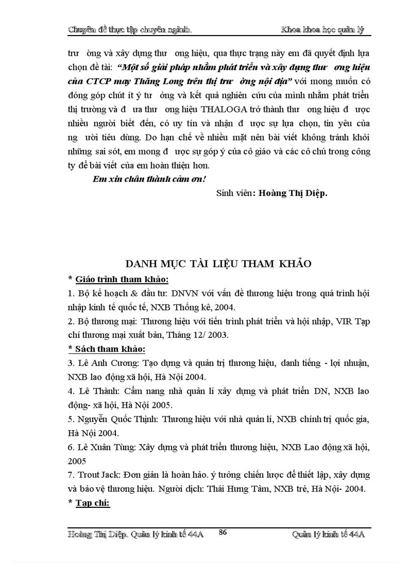 image for page Một số giải pháp nhằm xây dựng và phát triển thương hiệu của Công ty Cổ phần may Thăng Long trên thị trường nội địa