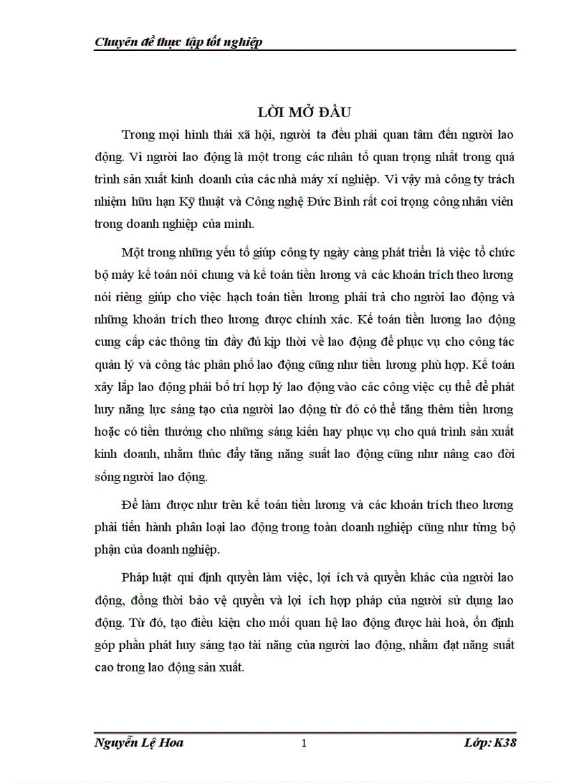 image for page Kế toán tiền lương và các khoản trích theo lương ngoài phần mở đầu và phần kết luận thì báo cáo gồm có ba chương