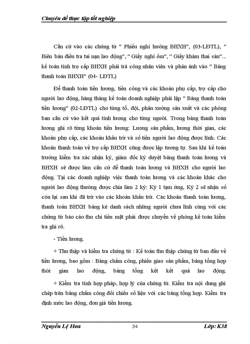 image for page Kế toán tiền lương và các khoản trích theo lương ngoài phần mở đầu và phần kết luận thì báo cáo gồm có ba chương