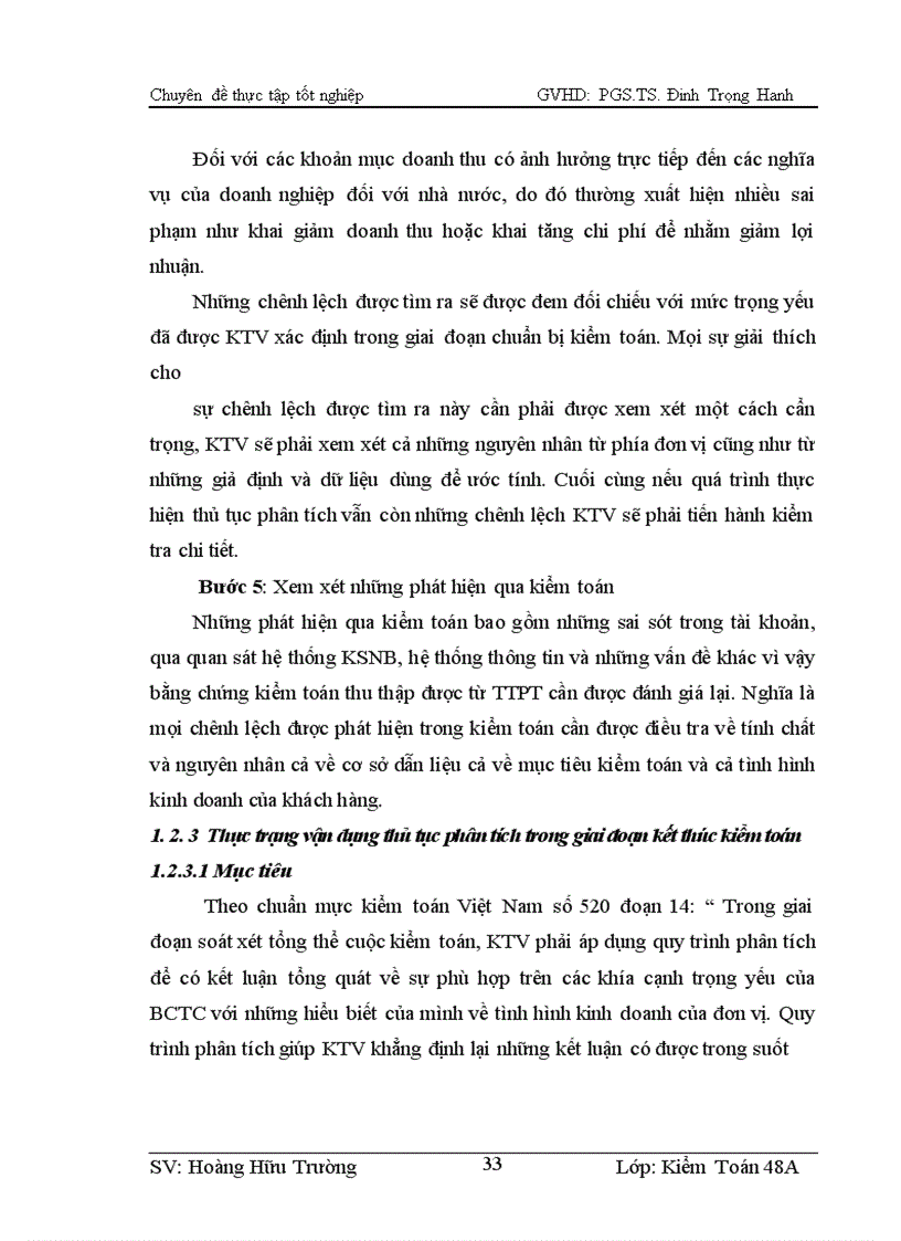 image for page Thực trạng vận dụng thủ tục phân tích kiểm toán khoản mục doanh thu trong kiểm toán báo cáo tài chính do công ty ava thực hiện