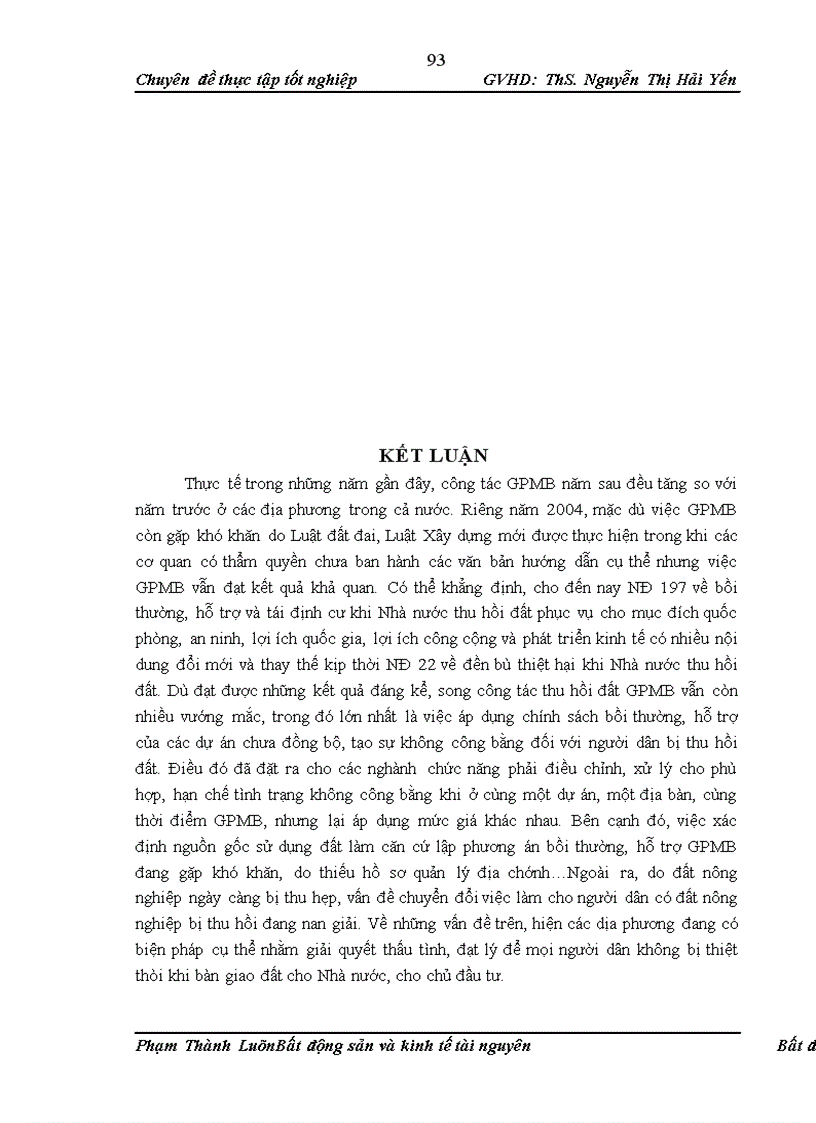 image for page Đánh giá tình hình thực hiện chính sách về bồi thường, hỗ trợ tái định cư khi Nhà nước thu hồi đất tại một số địa phương và đề xuất các giải pháp để hoàn thiện,