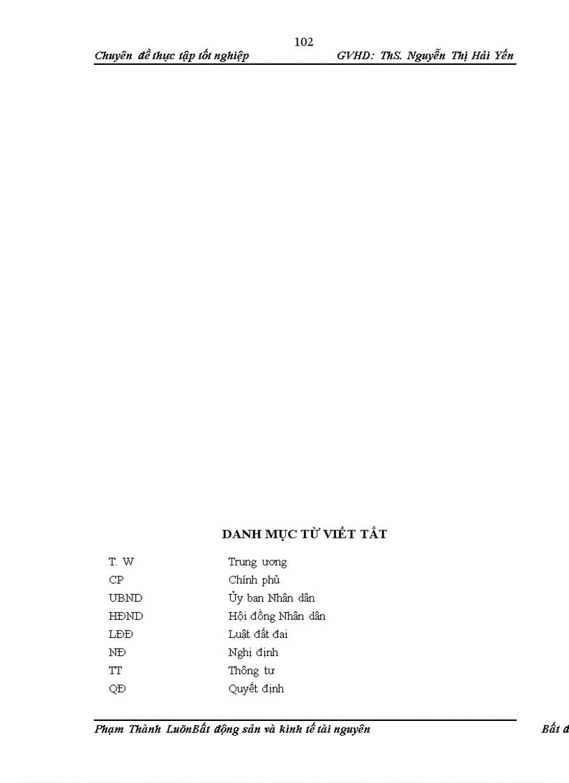 image for page Đánh giá tình hình thực hiện chính sách về bồi thường, hỗ trợ tái định cư khi Nhà nước thu hồi đất tại một số địa phương và đề xuất các giải pháp để hoàn thiện,