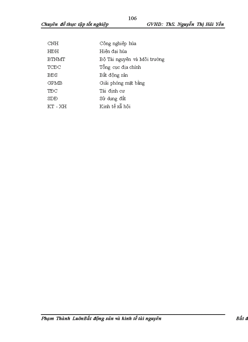 image for page Đánh giá tình hình thực hiện chính sách về bồi thường, hỗ trợ tái định cư khi Nhà nước thu hồi đất tại một số địa phương và đề xuất các giải pháp để hoàn thiện,