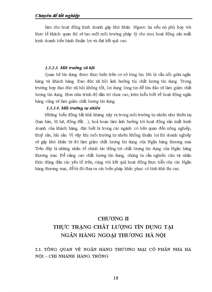image for page Giải pháp nâng cao chất lượng tín dụng tại Chi nhánh Hàng Trống Ngân hàng TMCP nhà Hà Nội