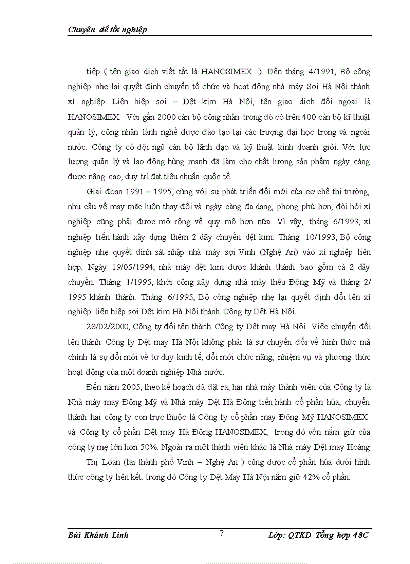 image for page Hoàn thiện công tác đào tạo và phát triển nguồn nhân lực tại Tổng công ty cổ phần dệt may Hà Nội