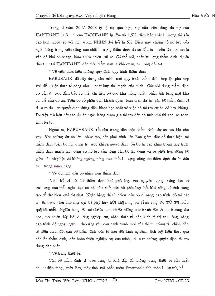 image for page Một số giải pháp và kiến nghị nhằm nâng cao chất lượng thẩm định DAĐT tại Ngõn hàng Thương mại Cổ phần Nhà Hà Nội – Chi nhỏnh Cầu Giấy