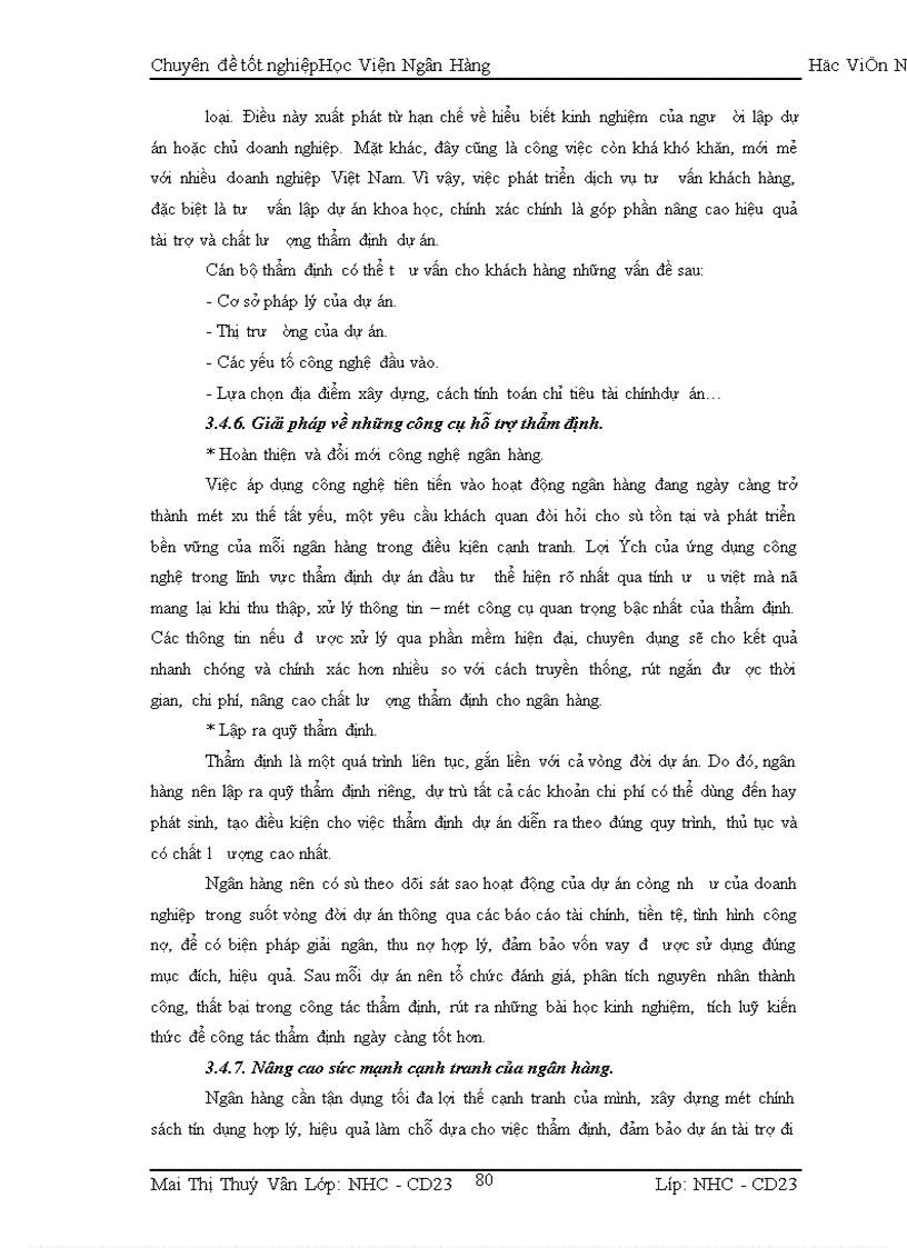 image for page Một số giải pháp và kiến nghị nhằm nâng cao chất lượng thẩm định DAĐT tại Ngõn hàng Thương mại Cổ phần Nhà Hà Nội – Chi nhỏnh Cầu Giấy