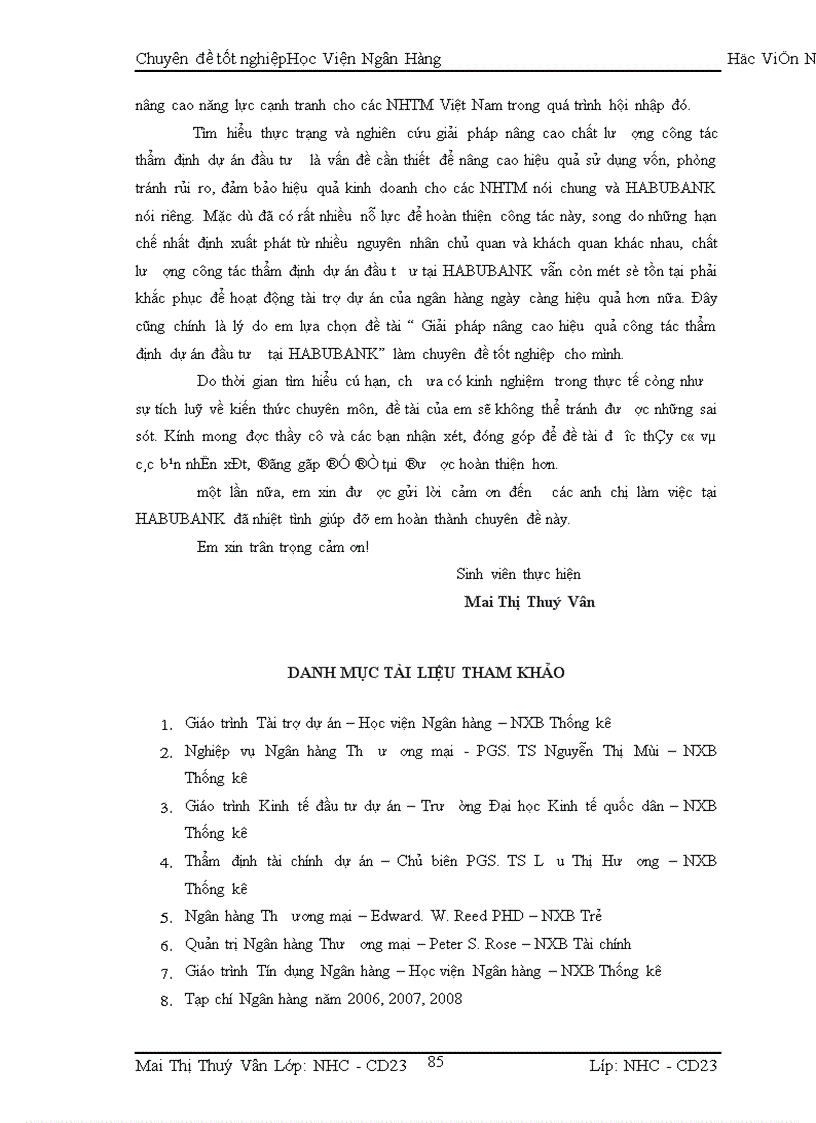 image for page Một số giải pháp và kiến nghị nhằm nâng cao chất lượng thẩm định DAĐT tại Ngõn hàng Thương mại Cổ phần Nhà Hà Nội – Chi nhỏnh Cầu Giấy