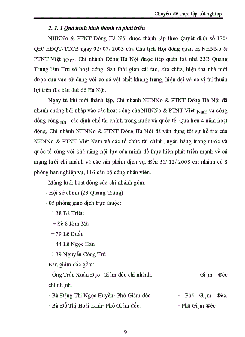 image for page Giải pháp mở rộng tín dụng tại NHNNo&PTNT Việt Nam - chi nhánh Đông Hà Nội