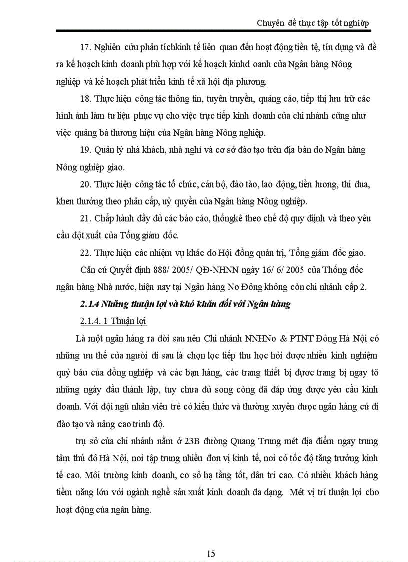 image for page Giải pháp mở rộng tín dụng tại NHNNo&PTNT Việt Nam - chi nhánh Đông Hà Nội