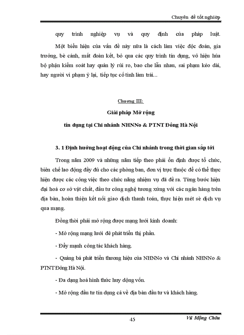 image for page Giải pháp mở rộng tín dụng tại NHNNo&PTNT Việt Nam - chi nhánh Đông Hà Nội