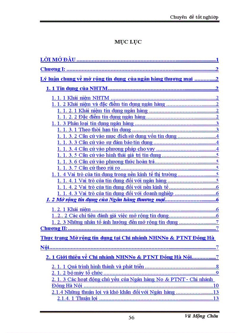 image for page Giải pháp mở rộng tín dụng tại NHNNo&PTNT Việt Nam - chi nhánh Đông Hà Nội