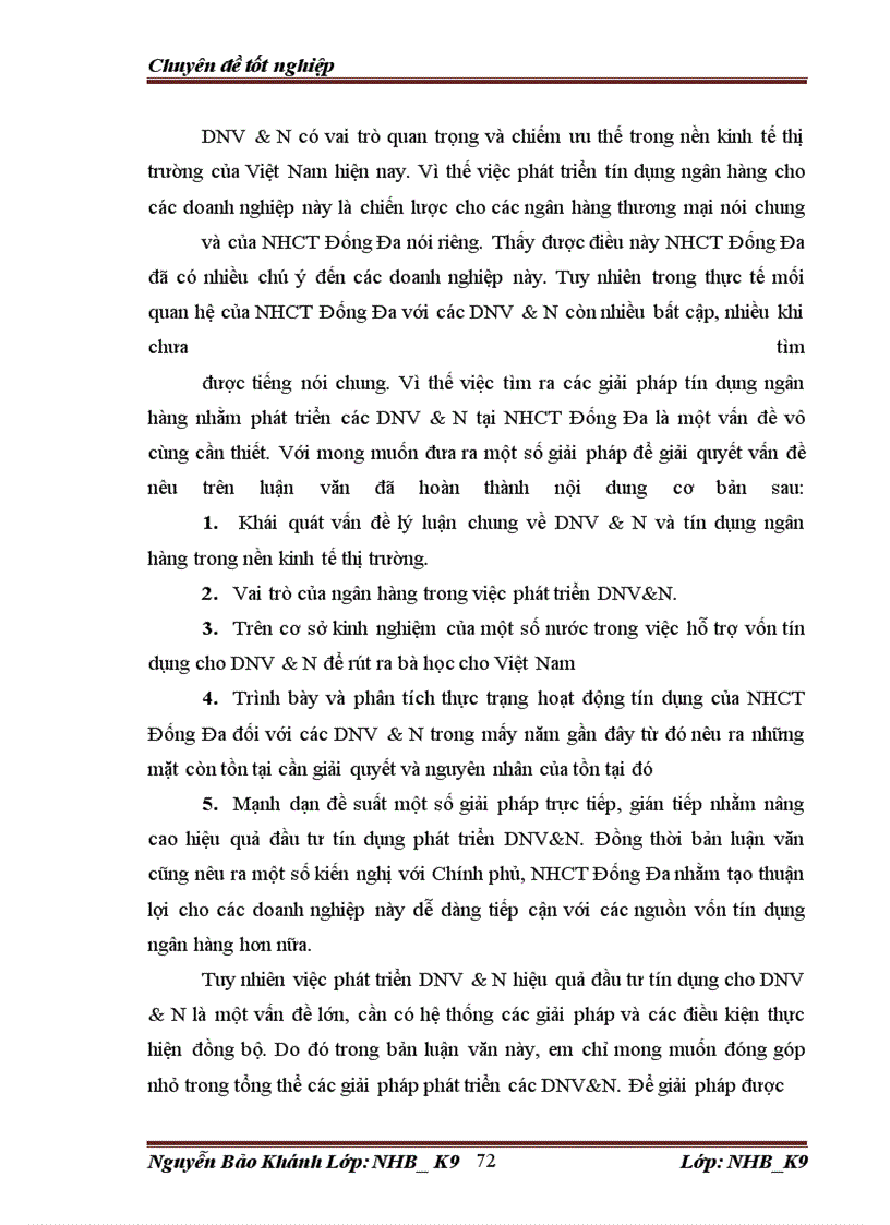 image for page Giải pháp tín dụng cho DN vừa và nhỏ của Ngân hàng công thương Đống Đa