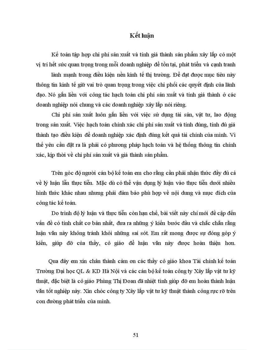 image for page Kế toán tập hợp chi phí sản xuất và tính giá thành sản phẩm xây lắp tại Công ty Xây lắp vật tư Kỹ thuật