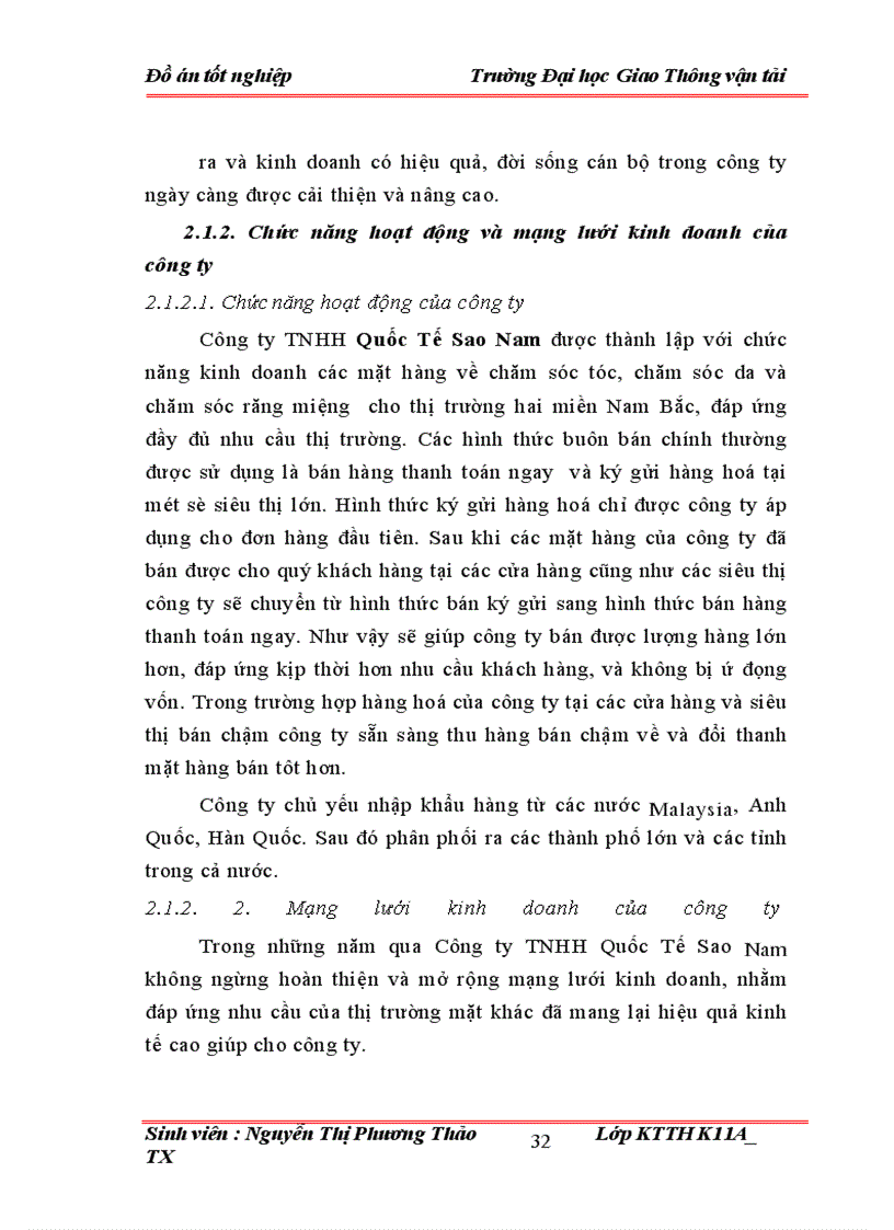 image for page Tổ chức công tác kế toán bán hàng và xác định kết quả bán hàng tại công ty TNHH Quốc Tế Sao Nam