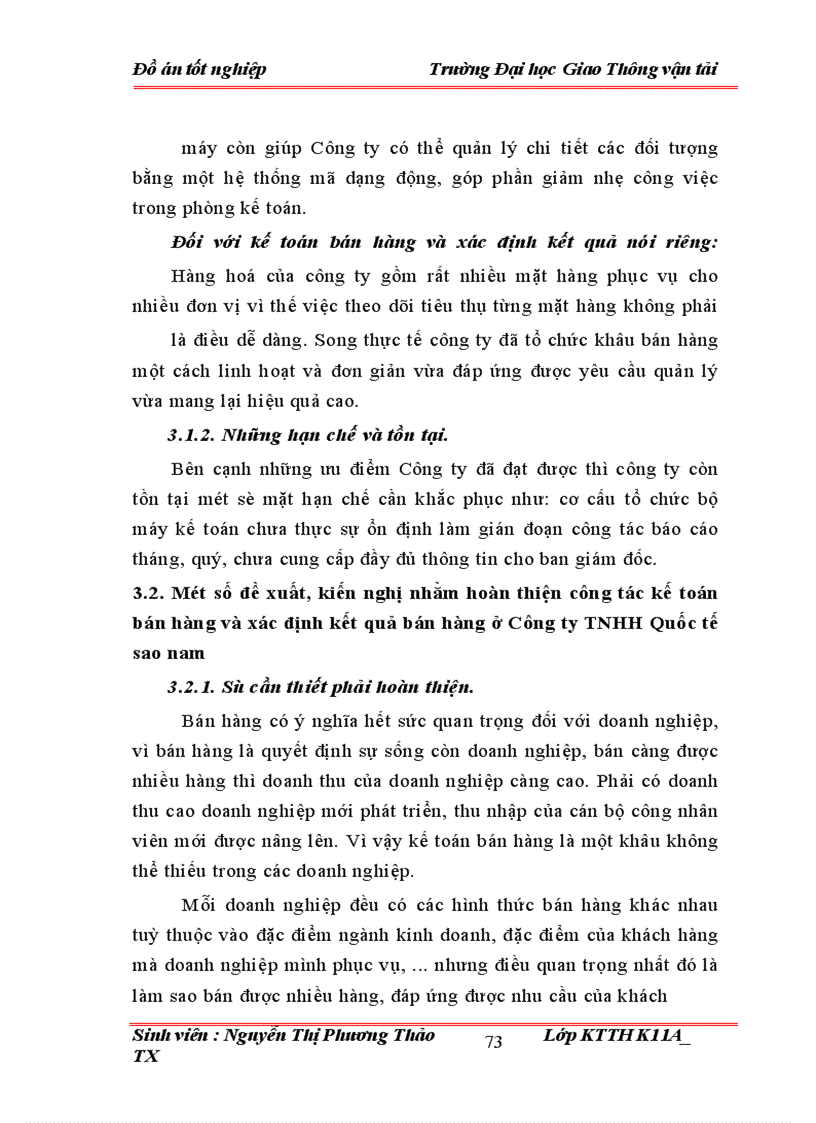 image for page Tổ chức công tác kế toán bán hàng và xác định kết quả bán hàng tại công ty TNHH Quốc Tế Sao Nam