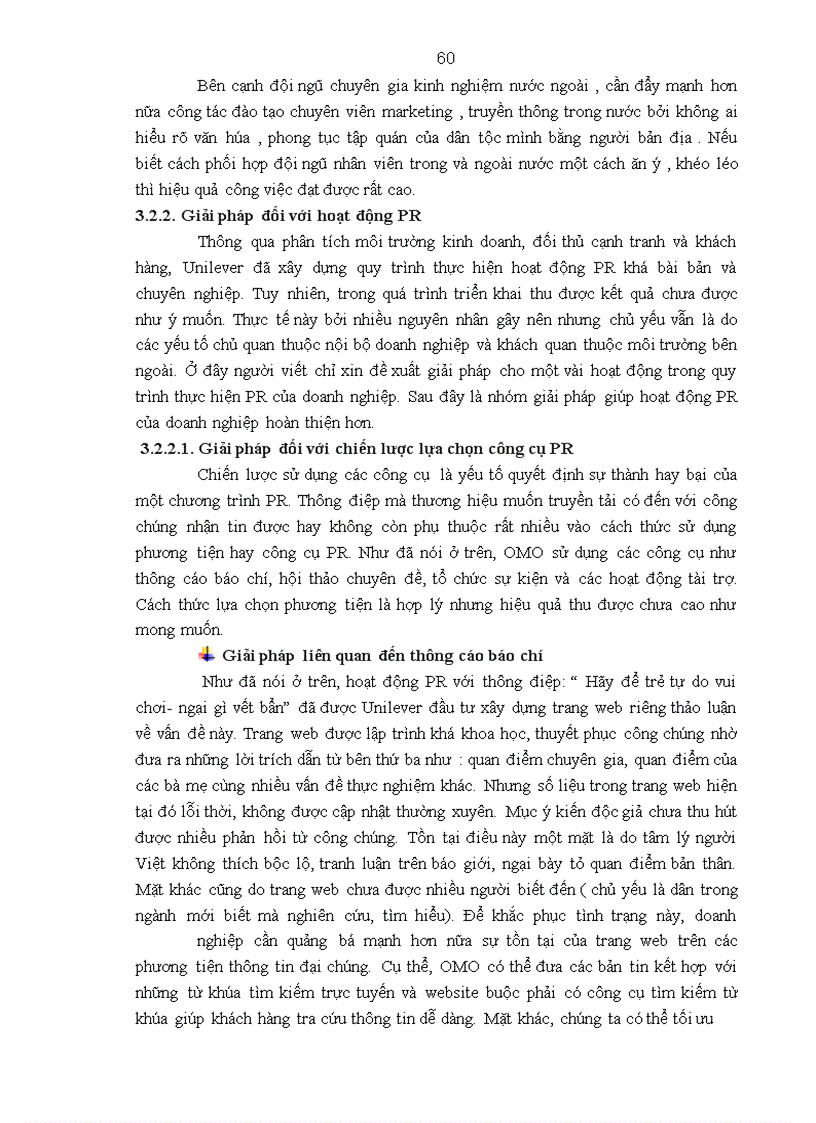 image for page Hoạt động quan hệ công chúng với thông điệp: “ Hãy để trẻ tự do vui chơi – ngại gì vết bẩn” cho thương hiệu OMO trên thị trường Việt Nam _Thực trạng và giải pháp