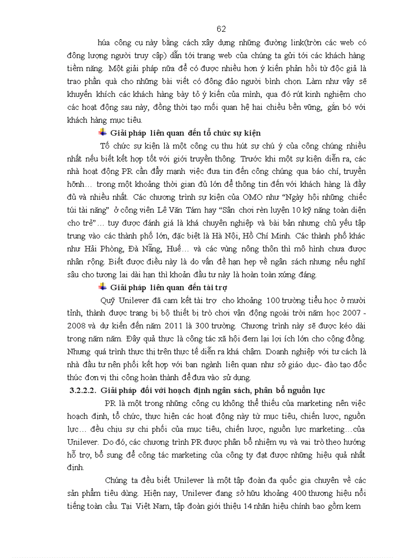 image for page Hoạt động quan hệ công chúng với thông điệp: “ Hãy để trẻ tự do vui chơi – ngại gì vết bẩn” cho thương hiệu OMO trên thị trường Việt Nam _Thực trạng và giải pháp
