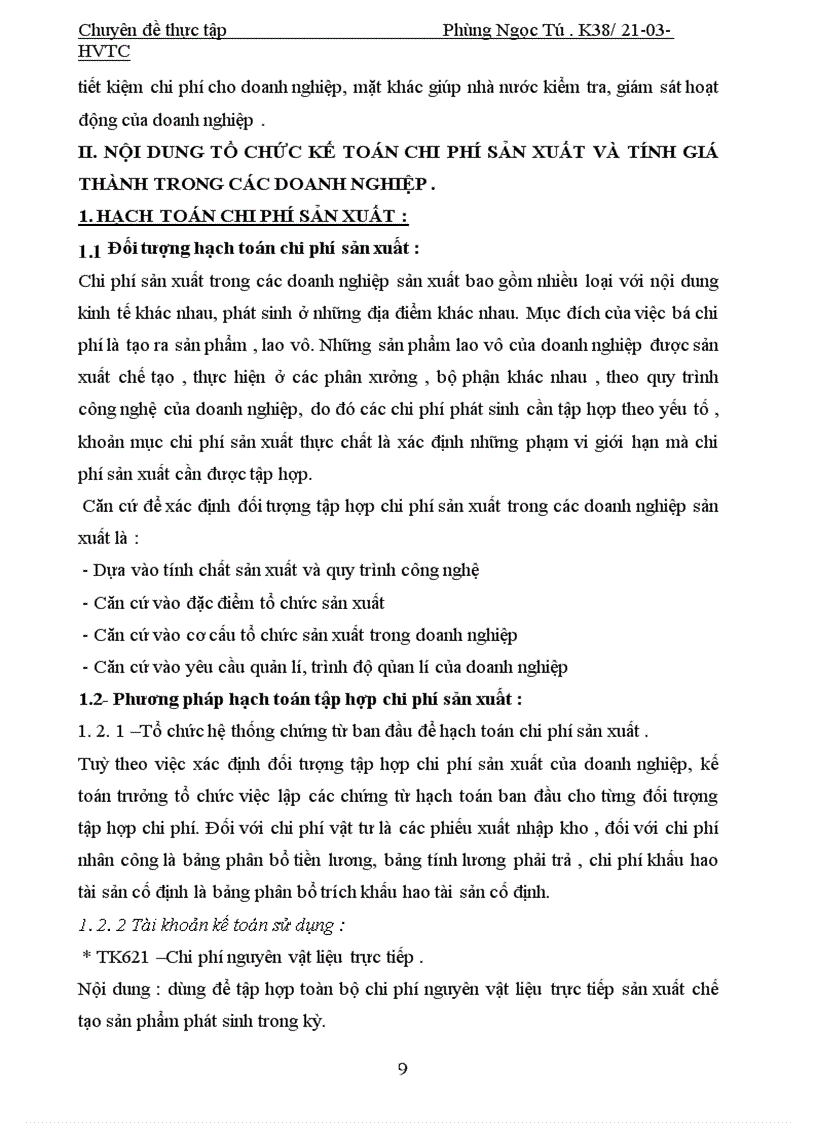 image for page Hoàn thiện tổ chức công tác hạch toán chi phí sản xuất và tính giá thành sản phẩm tại công ty Bóng đèn phích nước Rạng Đông