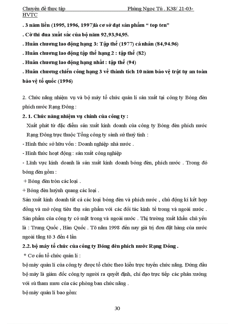 image for page Hoàn thiện tổ chức công tác hạch toán chi phí sản xuất và tính giá thành sản phẩm tại công ty Bóng đèn phích nước Rạng Đông