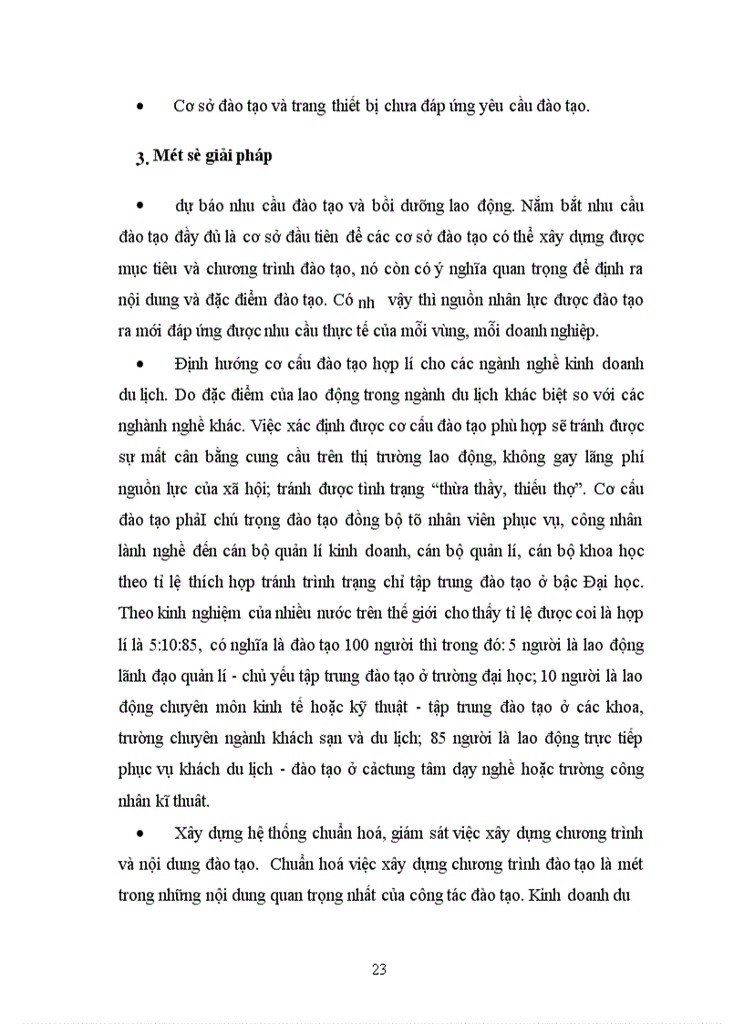 image for page Thực trạng đào tạo nguồn nhân lực cho ngành du lịch Việt Nam