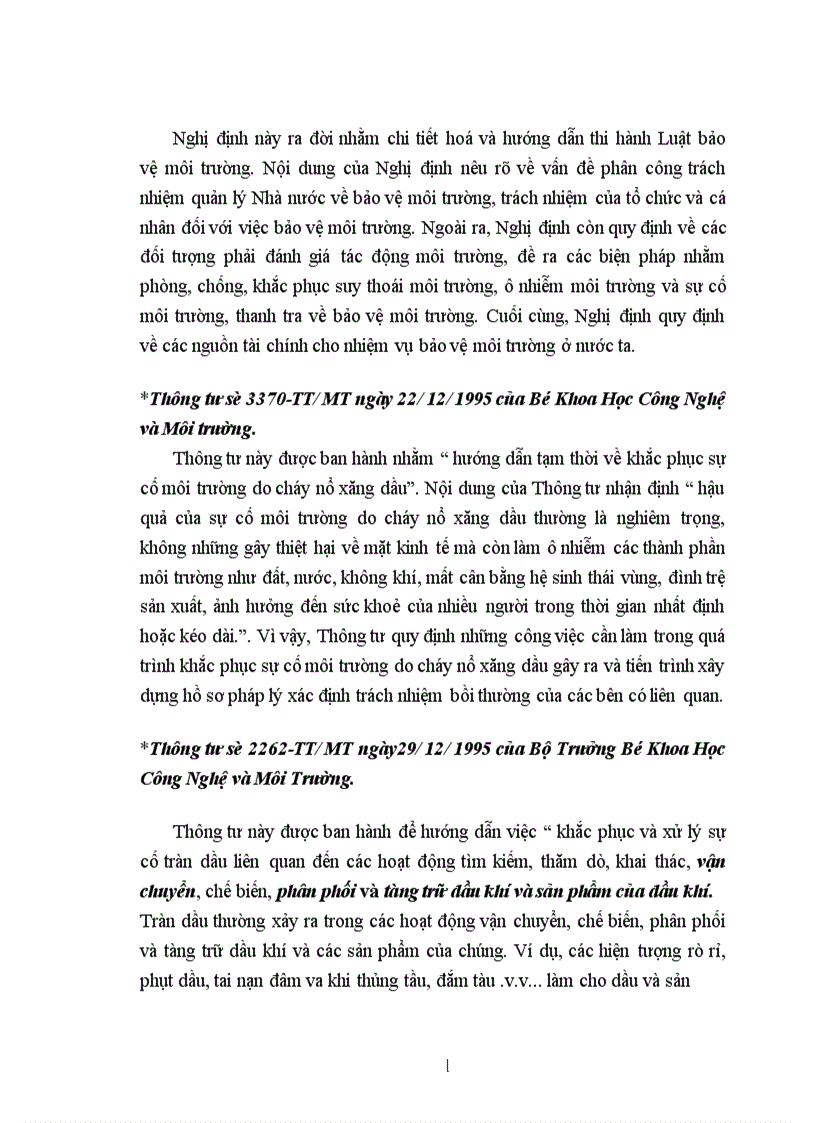 image for page Thực trạng môi trường tại cảng dầu B12 trên cơ sở những Tiêu Chuẩn Việt Nam và Quốc Tế về bảo vệ môi trường