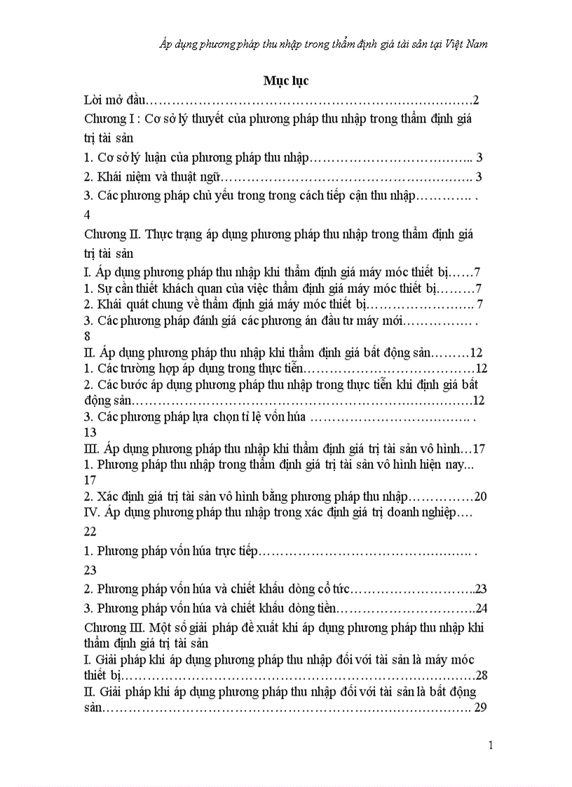 image for page Áp dụng phương pháp thu nhập cho các loại tài sản trong hoạt động thẩm định giá tại Việt Nam.