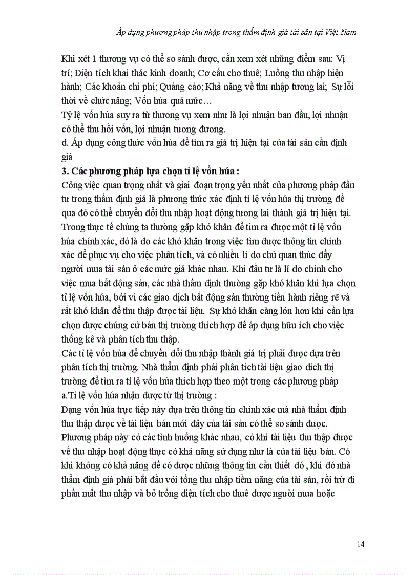 image for page Áp dụng phương pháp thu nhập cho các loại tài sản trong hoạt động thẩm định giá tại Việt Nam.