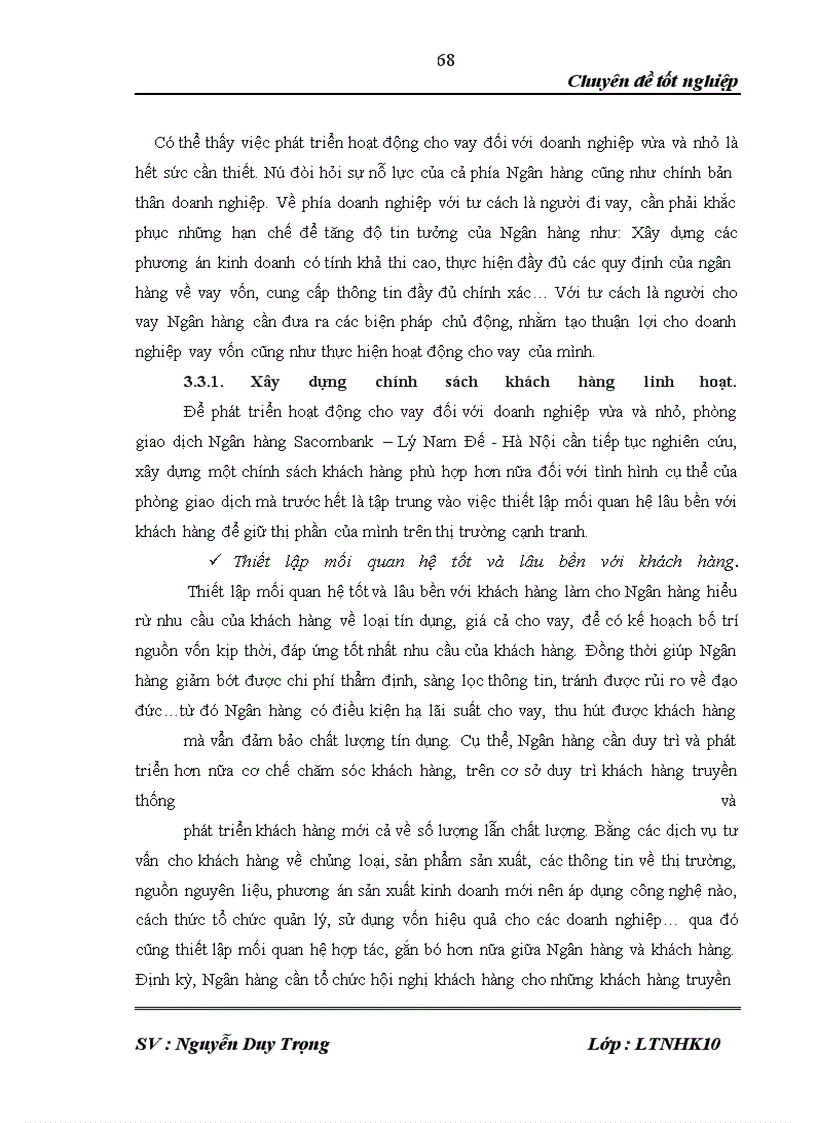 image for page Phát triển hoạt động cho vay đối với Doanh nghiệp vừa và nhỏ tại phòng giao dịch Ngân hàng Sacombank – Lý Nam Đế - Hà Nội