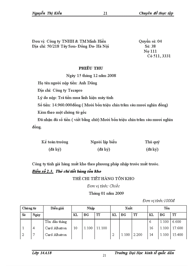 image for page Kế toán bán hàng và xác định kết quả bán hàng tại Công ty TNHH & TM Minh Hiển