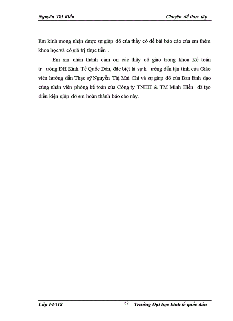 image for page Kế toán bán hàng và xác định kết quả bán hàng tại Công ty TNHH & TM Minh Hiển