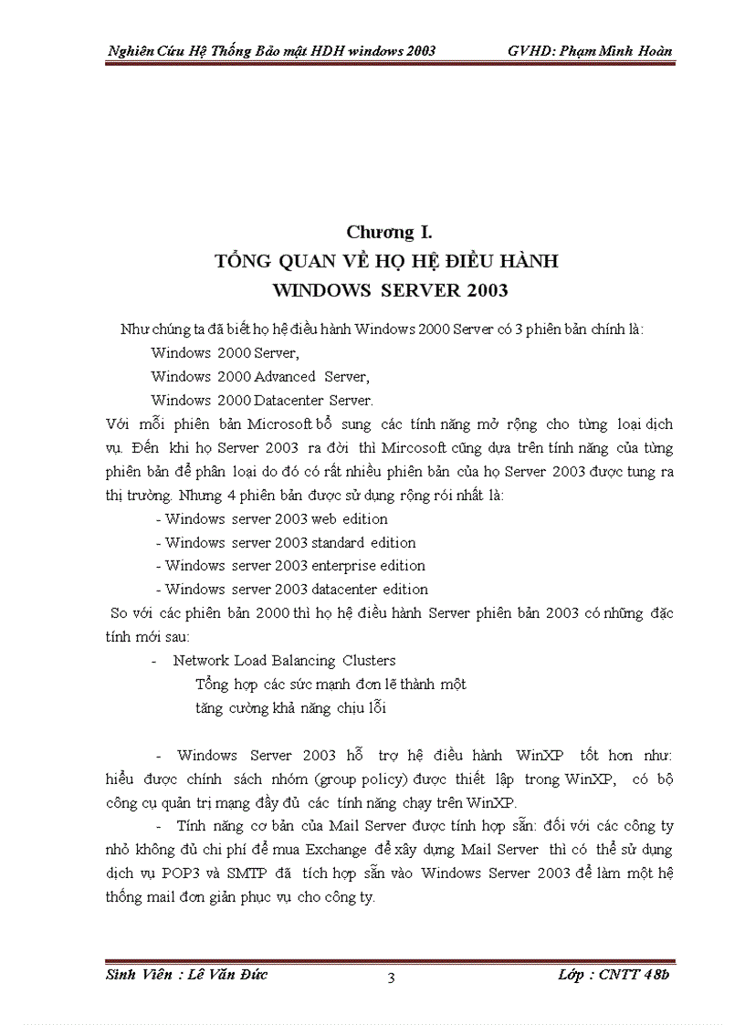 image for page Nghiên Cứu Hệ Thống Bảo mật HDH windows 2003