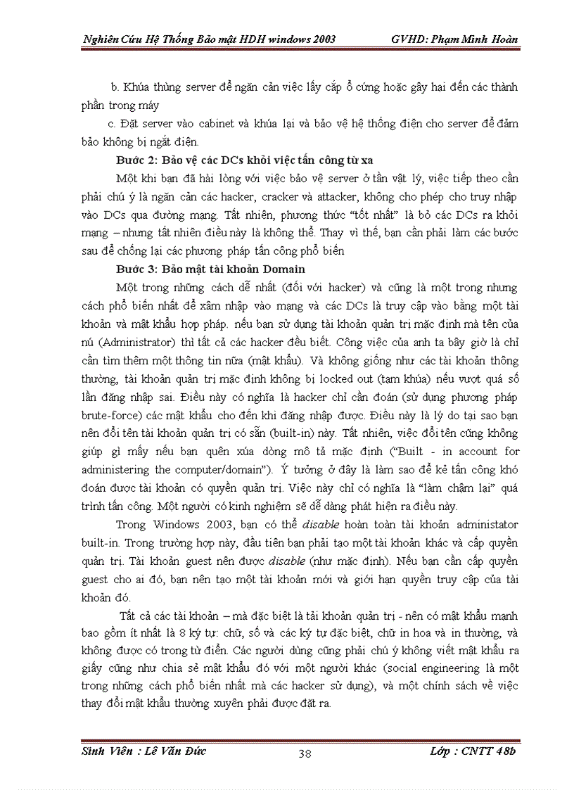 image for page Nghiên Cứu Hệ Thống Bảo mật HDH windows 2003